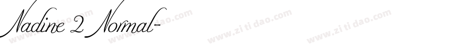 Nadine 2 Normal字体转换